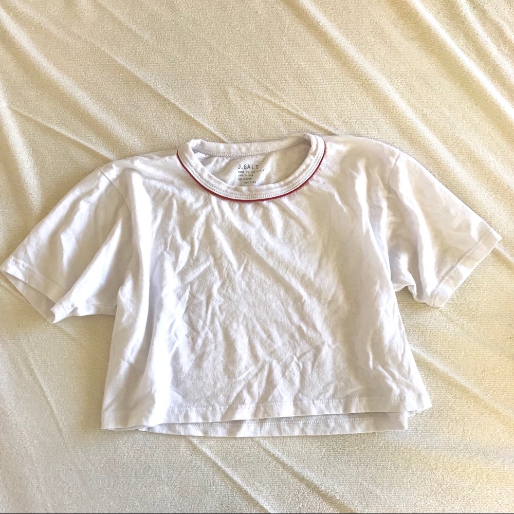 Brandy Melville Red trimmed t shirt